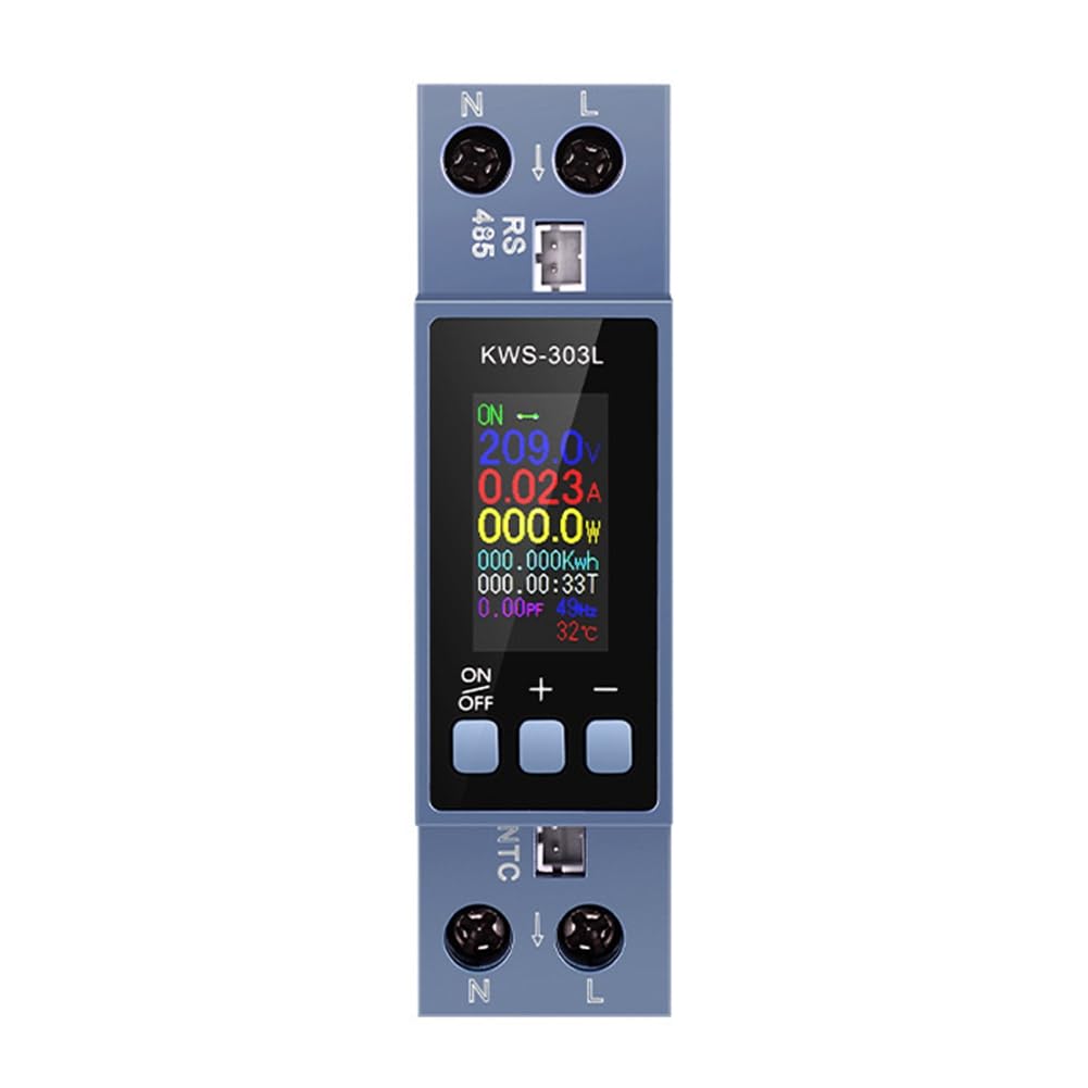 Osmond LED Digital Meter Din Rail Mount Voltmeter Ammeter Wattmeter AC 80-290V with RS485 KWh Power Meter