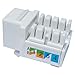 Cat6 Keystone Jack - [UL Listed] - Ethernet Wall Jack - Network Coupler - Cat5/5e/6 Compatible - 100-Pack