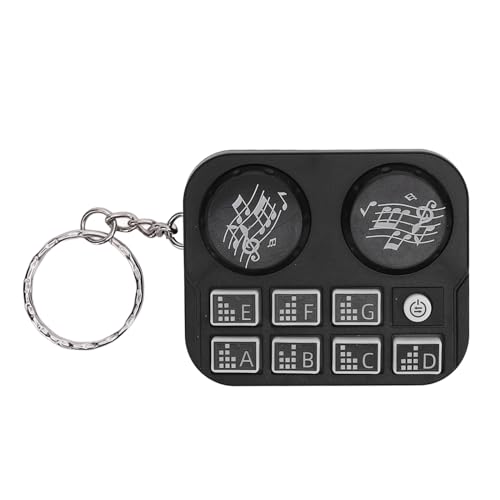 Porte-clés Cadeaux DJ Plyisty, Mini Platine DJ avec Lumières Colorées, Accessoires Musicaux pour Amateurs de Musique (Noir)