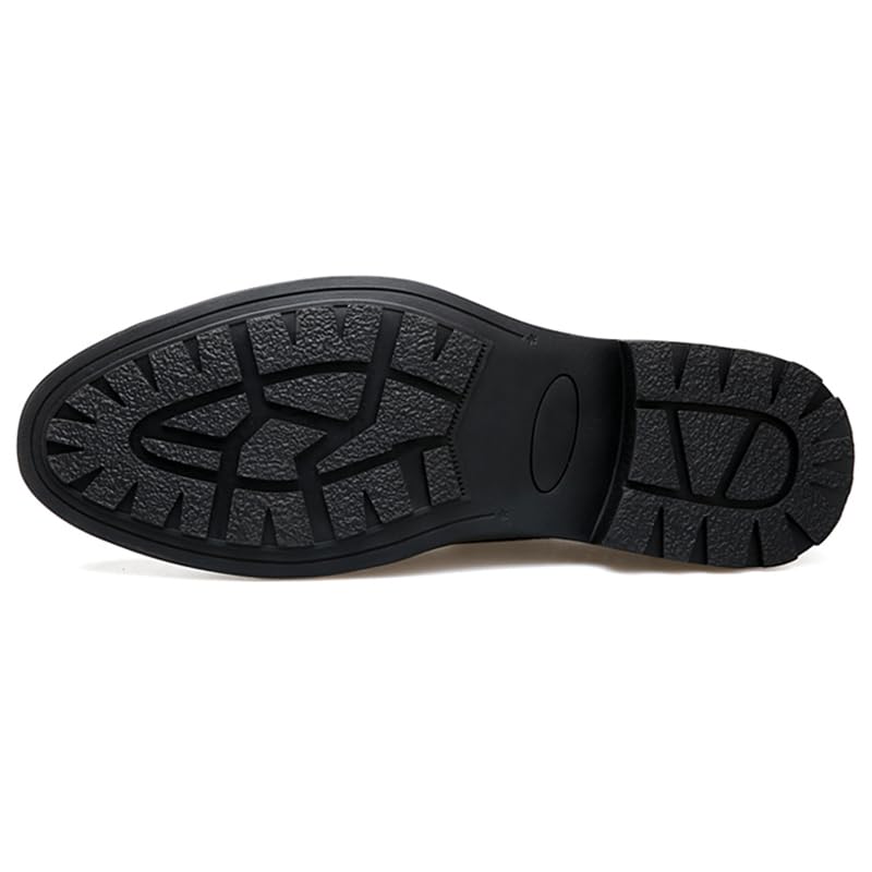 MWX Men's Casual Dress Shoes Casual Lace-up Oxfords Business Breathable Leather Shoes for Men4