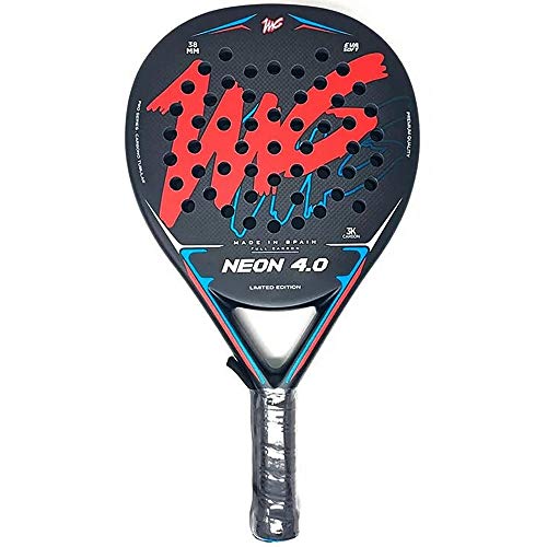 Inmaculada Romero IR Pala Pádel MG Neón 4.0 Roja. Goma Eva Soft. Forma Diamante. Peso: 350-355Grs.