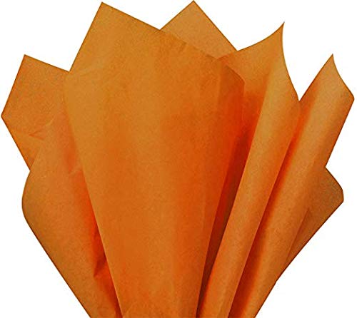 Flexicore Packaging Burnt Orange Gift Wrap Tissue Paper | Size: 15 Inch X 20 Inch | Count: 10 Sheets | Burnt Orange