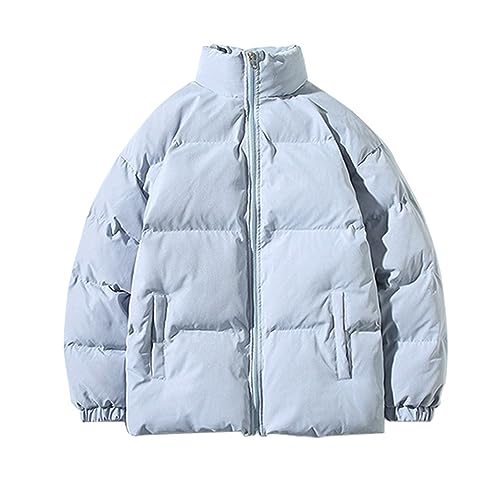 kiskick Frauen Einfarbig Jacke Damen Winter Mantel Baumwolle Stehkragen...