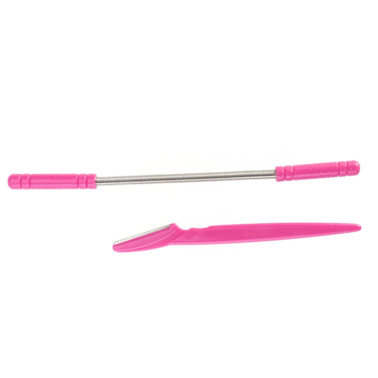 VOSAREA 2pcs Facial Hair Removal Spring Epilator Set with Eyebrow Razor Shaper Painless Hair Removal Tool for All