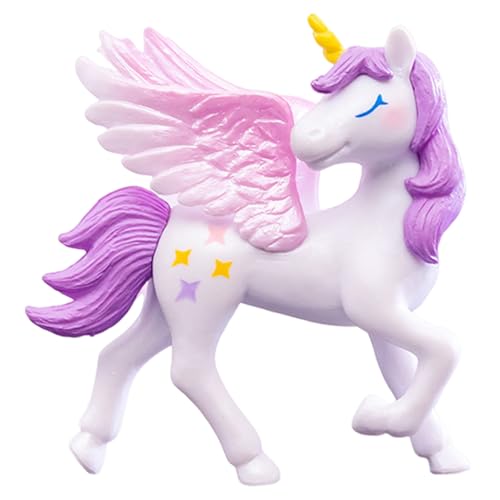para tartas de animales de dibujos animados, estatua de caballo ala, accesorio de decoración de fiesta, de personaje de fantasía | pieza de exposición creativa accesorio decorativo para