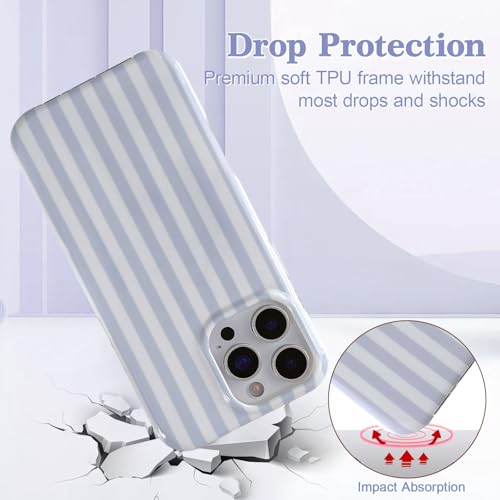 Coque iPhone 14 Pro Max MagSafe抗震防摔轻薄灰色条纹手机壳