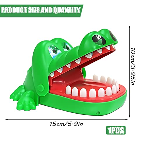 OPEIXSAYKOC Krokodil Spiel Croco Doc Spiel Spielzeug Krokodil Zähne, krokodil Spielzeug Set, Geschicklichkeitsspiel, Spaß Mund Finger beißen Familienspiel für Jungen und Mädchen