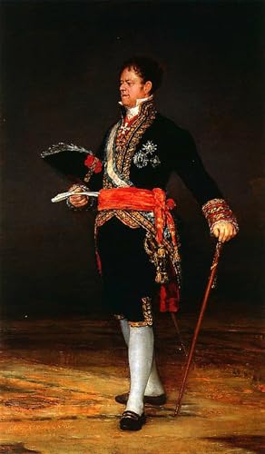 Cuadro Retrato Del Duque De San Carlos Goya Solución Paredes Vacías Despacho Elegante