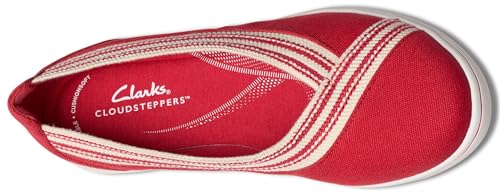 Clarks Clarks Women's BreezeSky Air Cloudsteppers Loafer, Red, 9