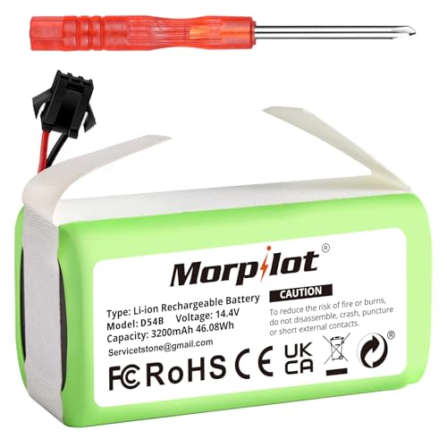 3200mAh Replacement Battery for Eufy RoboVac 11s, Suitable for Eufy Battery Replacement, for eufy 11 30 15C 15T 12 35C, for Ecovacs Deebot N79 N79S DN622, Goovi F007C D380 D382, Amarey A800