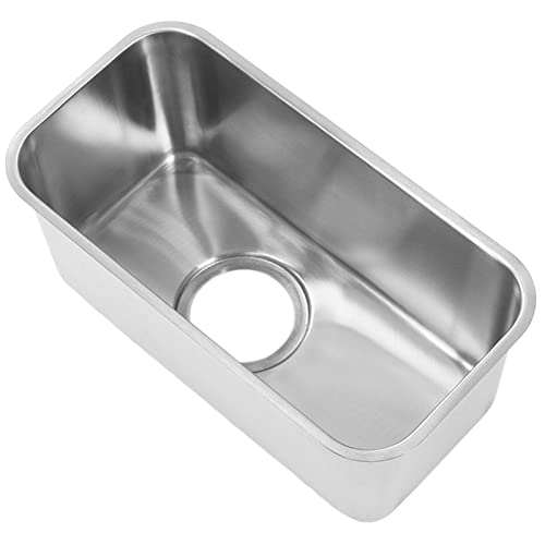 Naroote Évier de Camping-car Durable en Acier Inoxydable, Grande capacité, encastré, pour Lavabo de Cuisine, Lavage à la Main, évier carré pour Cuisine de Camping-car, Idéal pour les -cars