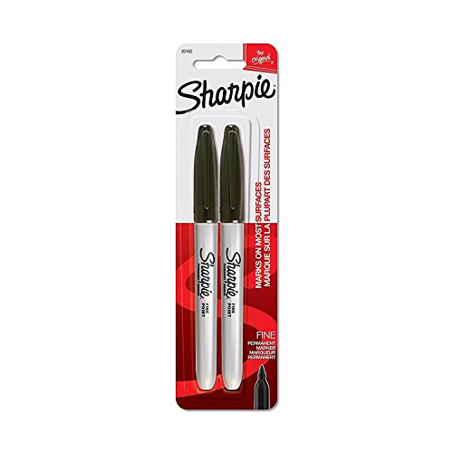 Sharpie Permanent Markers, Fine Point, Black Ink, Pack Of 12 (30162) #TOP1
