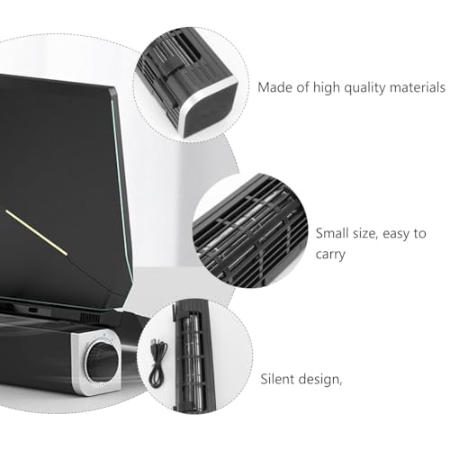 Ventilador portátil para laptop USB con base ajustable miniatura 7