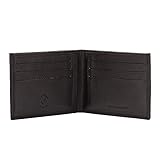 Marke: Nuvola Pelle Material: Echtes Nappa Kalbsleder Masse (bei geschlossenem Produkt): 11 x 8,4 x 1,7 cm Gewicht: 86 g Verpackung: Ja Art: Herren Einteilung: 6 Kartensteckfächer, 2 Notenfächer und 3 extra Fächer Verfügbare Farben: Schwarz, Dunkelbraun, Blau unifarben