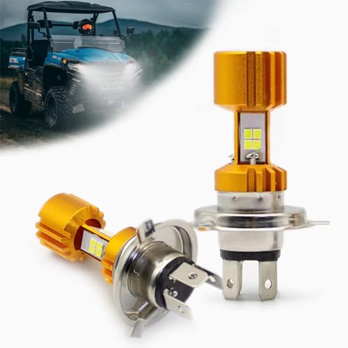 QYMOTO Hisun 550 750 LED Bulb Lamp Ultra Bright for UTV Sector Vector 450 E1,Axis 750,Coleman UT550 UT750,Cub Cadet Challenger 550 750 MASSIMO TBOSS 550 Fit Both AC&DC