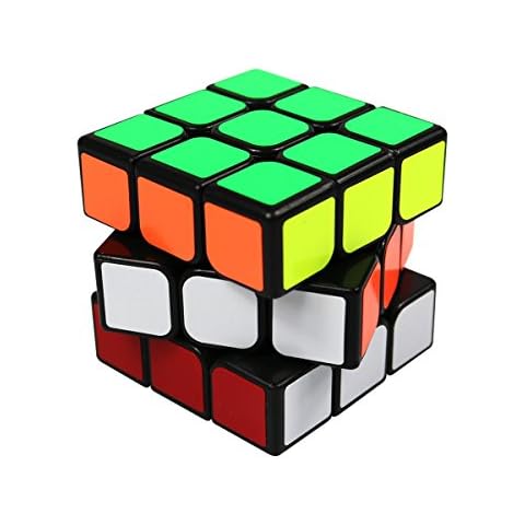 FC MXBB 3x3 PVC Sticker Smooth Speed Puzzle Magic Cube Black -Twist Brain Teasers IQ Toys for kids 56mm Cover