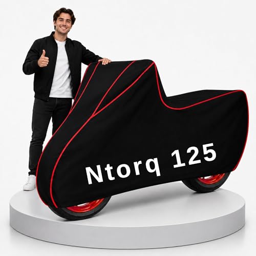 Image of My NEW Covers 100% Water Resistance Ntorq 125 Scooty Cover | Taffeta Body Cover for Rain & Sun | UV Protection, Dustproof, Scratch Resistant, Windproof, Heat Resistant, Vehicle Specific Fit