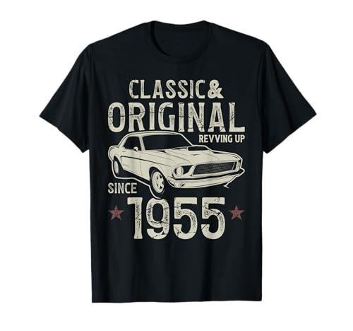 70 cumpleaños 1955 Coche clásico Camiseta