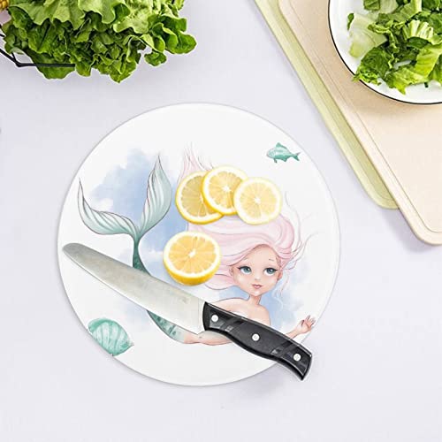 Planche à découper Sirène Verte 20 cm pour éviter les rayures de couteau