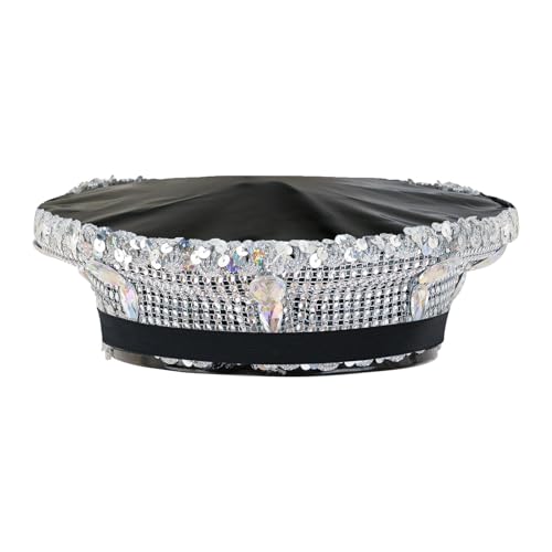 Chapeau à paillettes Burning Man style 3 aux finitions soignées pour soirée