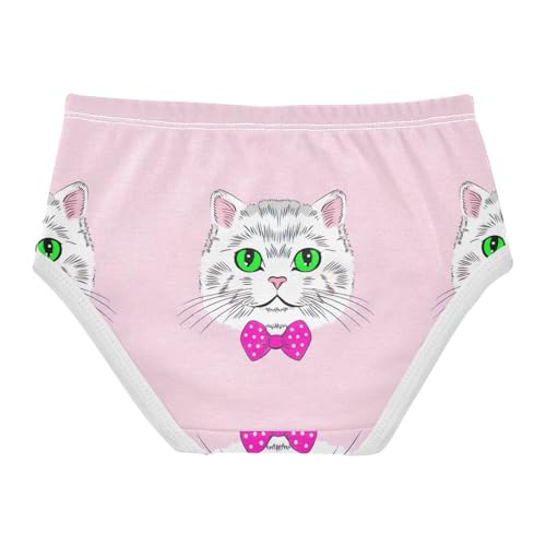 Pattern Toddler Underwear Floral 2t Cotton Panties for Girl Kitten Cute Cats Pink Kids Undies Briefs2