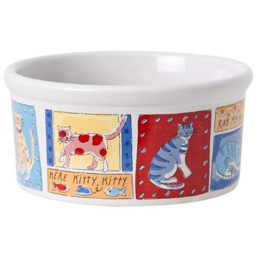 Signature Feed Me Dog/Cat 6-Inch Small Cat Bowl