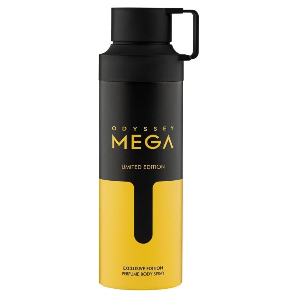 Odyssey Mega Limited Edition Perfume Body Spray, Exclusive Edition, Black and Yellow 200ml-image-34