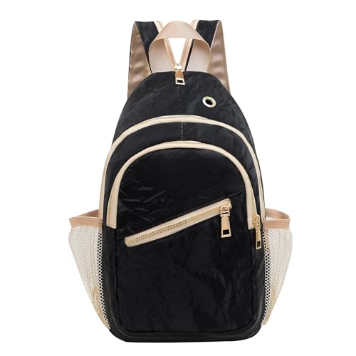 KAHHZA Convertible Sling Bag Crossbody Backpack For Women Small Chest Bag Purse Water Resist Shoulder Bag For Travel Hiking