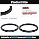 Metall Step-Down Ring Filter Adapter - 55mm auf 49mm - Metallring Step-Down Adapter für Filter, kompatibel mit Allen 49mm UV, CPL, ND-Filtern, Objektivhauben, gewindegedrehten Objektiven usw