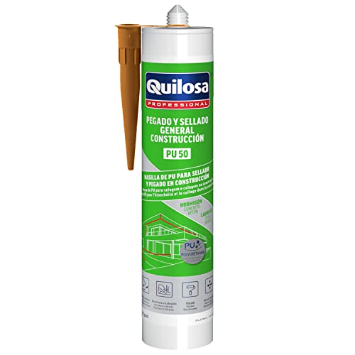 QUILOSA Masilla Poliuretano Marrón Cartucho 300 ml.