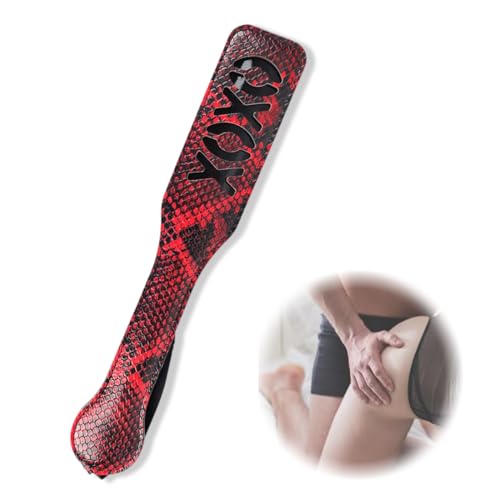 HANDGEFERTIGTE KLATSCHE 32cm - 100% echtes Büffelleder/Erotische Paddle und Peitschen für Sex und SM,bdsm peitsche,paddle,bdsm erotik,klatschen