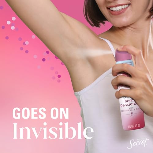 Secret Dry Spray Antiperspirant Deodorant for Women Berry Passionate 4.1 oz | 72HR Freshness on the Rocks | Pro-Hyaluronic Acid & pH Balancing Minerals | Invisible Spray | Miami Mocktails Limited Edition - image 8