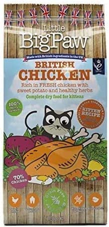 Little Big PawBritish Chicken Dry Food for Kitten and Cat - 1.5kg