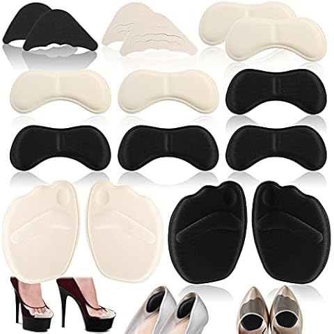 8 Pairs Shoe Filler High Heel Foot Cushion Pads for Toes, Adjustable Toe Filler Inserts Front Insoles Insert for Preventing Shoes Too Big from Heel Slipping Blisters Relieve Pain Fit Most Shoes Cover