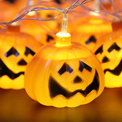 Guirlande citrouille imperméable 3 mètres éclairage extérieur Halloween