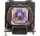 Projector Lamp for Panasonic PT-LB20E PT-LB20U PT-LB20NT PT-LB20NU PT-LB20NTE PT-LB20NTEA PT-LB20NTU Assembly with Genuine Original OEM Bulb - 1 Year Warranty