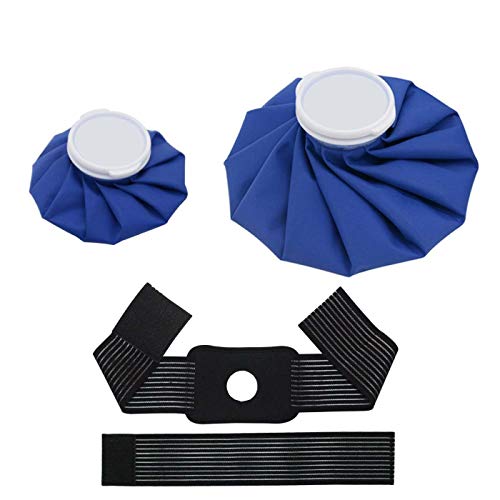 Ice Bags w/Wrap Around Extension Band, Reusable Hot Cold Ice Pack for Sports