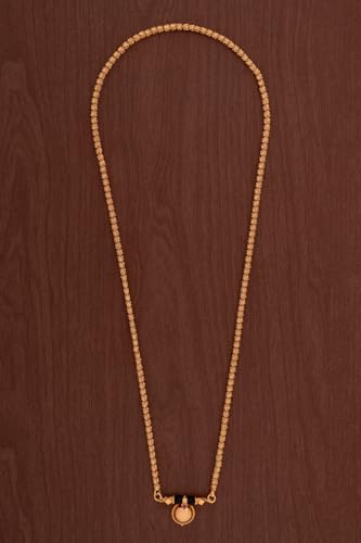 Image of Radha's Creations LONG 30 inch Mangalsutra LONG with Tali One Gram Gold for Women