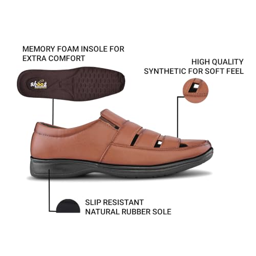 Image of Men's Faux Leather Fisherman Shoe Style Sandal (5UK - 13 UK)