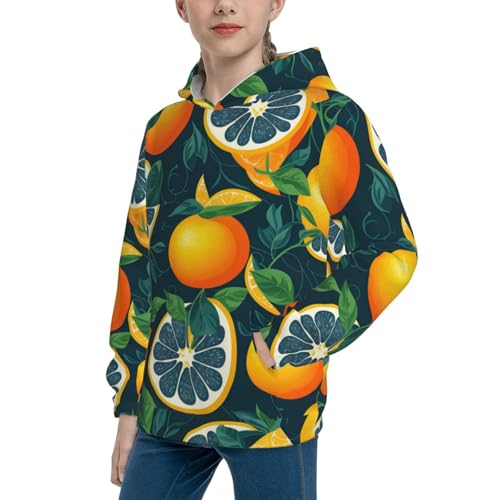 Fresh Orange Kid Hoodies Boys Sweatshirts Girls Pullover with Pocket2