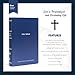 Personalized NKJV Bible New King James Version Faux Leather Holy Bible Small Print Economy Bible with Custom Name at The Lower Right Side, Custom Gift for Christian & Religious Celebrations (Blue)
