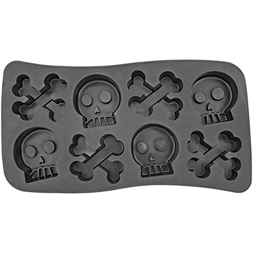 Fairly Odd Novelties Bone Chiller Skull And Crossbones Ice Cube Tray,Black,8 Cube,Fon-10020 #TOP1