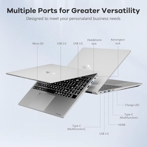 Image of NIMO 15.6 inch AI Ready Gaming Laptop, AMD Ryzen 5 6600H(Beats Ryzen 7 7730U) | 16GB Dual-Channel DDR5 512GB PCIe4.0 SSD, Radeon 660M, 100W PD, Thin&Light Win11 PC for College Student School, 2-Yr Warranty