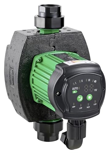 sanicomfort saniECO+ Hocheffizienz-Heizungspumpe RS25/6EAB mit Dämmschale & Verschraubung – 180 mm, 230V, 6m Förderhöhe, Energieeffizienz A, Umwälzpumpe für Heizungsanlagen