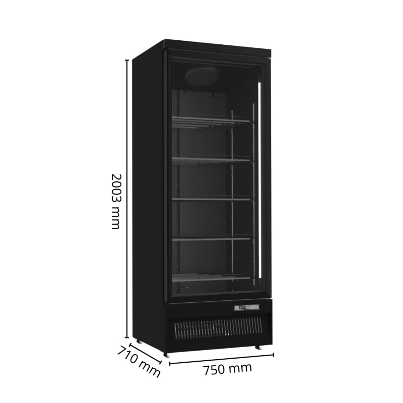Générique Armadio refrigerato Libre-Service Positive 614L – Porta a battente vetrata – Ventilata