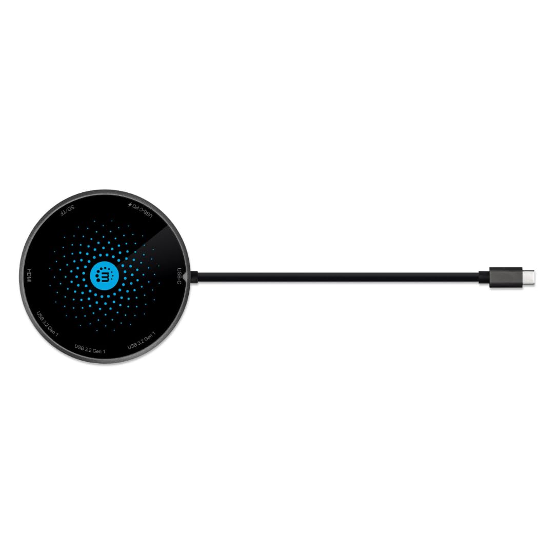 BASE MANHATTAN USB-C 8 EN 1 CON CARGADOR DE INDUCCIÃ“N DE 10 W