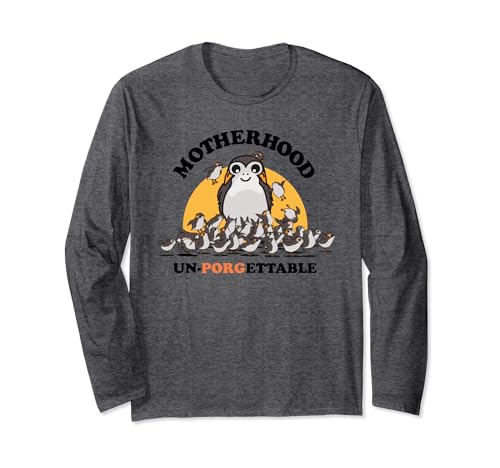 T-shirt Star Wars Porgs Motherhood finis les hauts inconfortables en coton