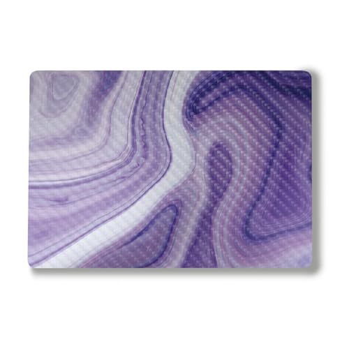 Image of Carbon Fiber Laptop Skin Compatible with Alienware M18 R2 (2024) - Lavendar Acrylic - Premium 3M Vinyl Protective Wrap Decal Cover - Easy to Apply | Crafted in The USA by MightySkins