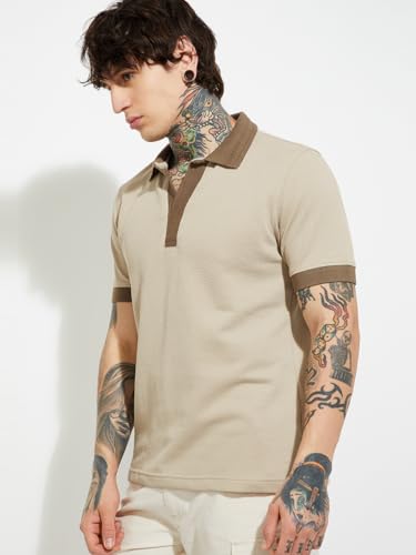 Image of Max URB N Men Colourblocked Polo T-Shirt