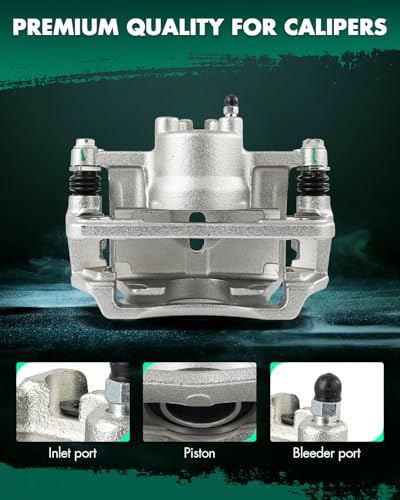 Image of SCITOO 19B6765 Front Right Passenger Side Brake Caliper Fits For Honda For Civic 2012-2015, With Bracket,1PC
